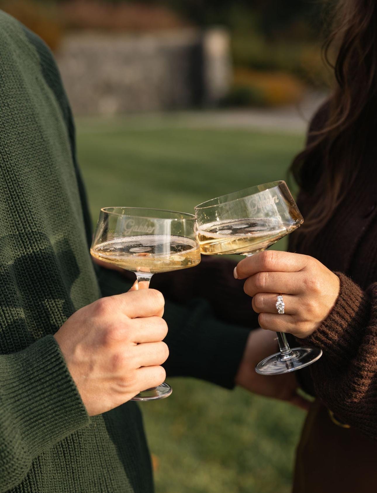 Engraved Champagne Flute – Personalized Wedding Toasting Glass, Custom Name Keepsake