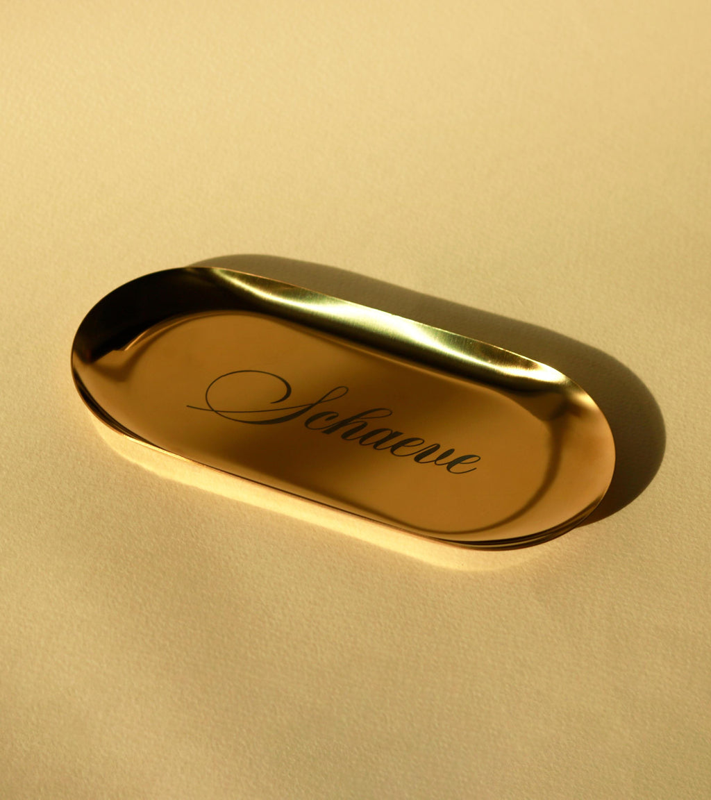 Personalized Gold or Silver Trinket Tray – Engraved Jewelry Dish, Minimalist Ring Holder Gift
