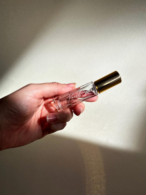 Personalized Mini Perfume Bottle – Engraved Bridesmaid Gift, Custom Wedding Keepsake