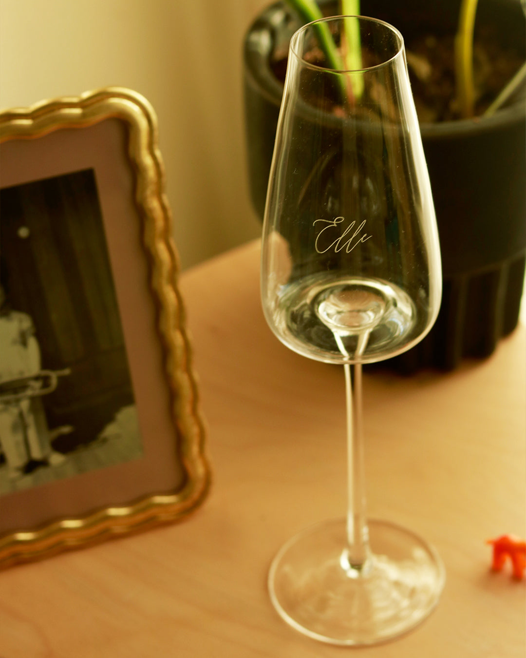 Personalized Engraved Champagne Glass – Custom Script Name Wedding Gift, Bridesmaid Keepsake