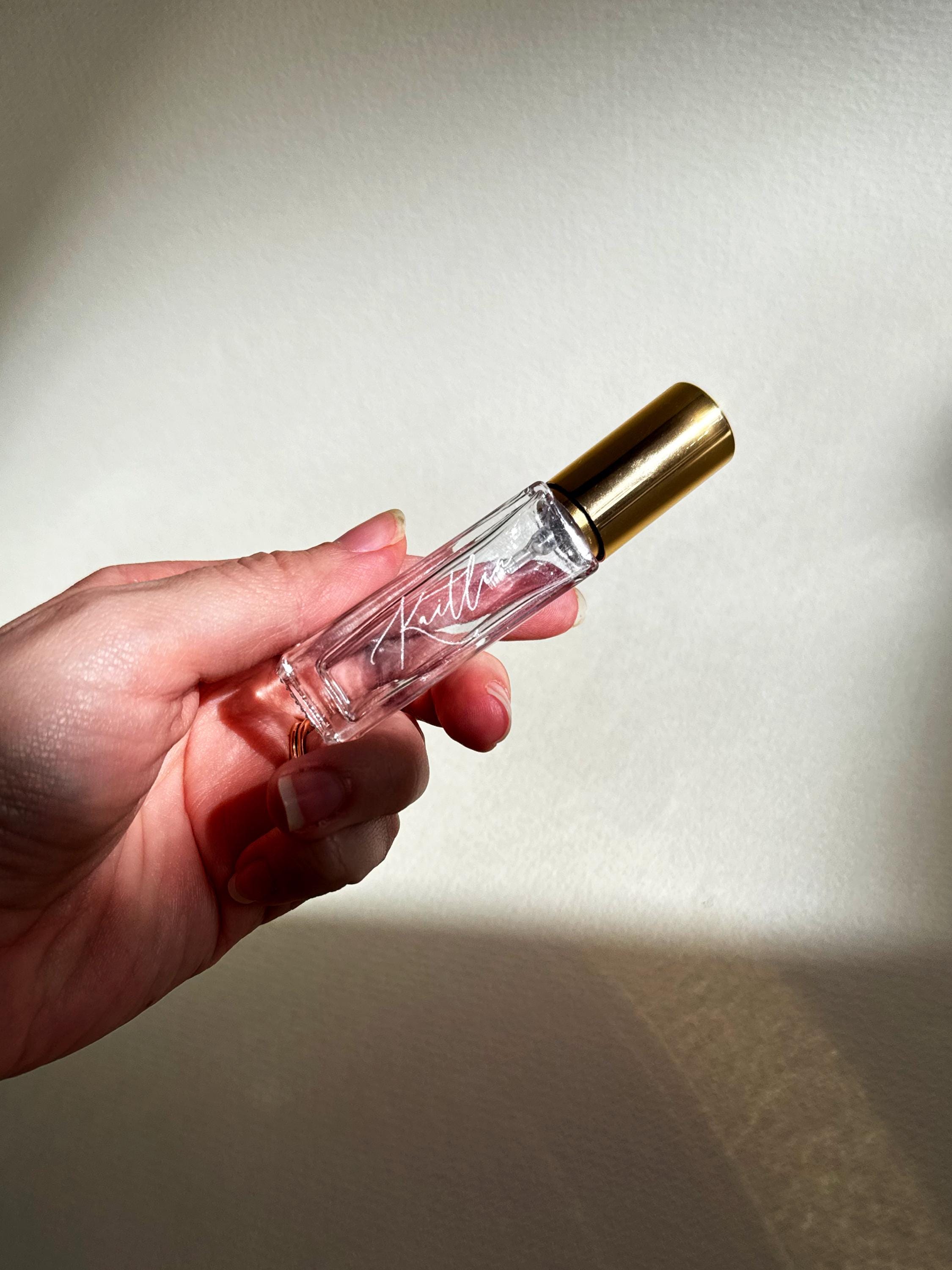 Personalized Mini Perfume Bottle – Engraved Bridesmaid Gift, Custom Wedding Keepsake